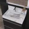 Lavatório em Porcelanato para Banheiro Slim 60cm com Cuba Esculpida  - 1