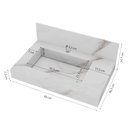 Ver imagem 3 de Lavatório para Banheiro com Cuba Esculpida Slim em Porcelanato Polido 60cm Blu Yescasa Branco/Calacata