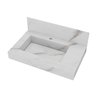 Lavatório em Porcelanato para Banheiro Slim 60cm com Cuba Esculpida  - 3