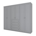 Ver imagem 4 de Guarda Roupa Casal 6 Portas 4 Gavetas Americano