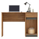 Ver imagem 4 de Mesa Para Computador Escrivaninha Office 1 Porta 1Gaveta Morada D02 Amendola/Grafito - Mpozenato