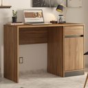 Ver imagem 1 de Mesa Para Computador Escrivaninha Office 1 Porta 1Gaveta Morada D02 Amendola/Grafito - Mpozenato