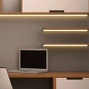 Ver imagem 1 de Perfil de Sobrepor 1,7x0,7 Branco 1 Metro Alumínio e Acrílico para Fita de Led Instalação Interna