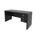 Ver imagem 5 de Escrivaninha Mesa Escritório com Reversível ME4113 3 Gavetas 155cm Preto