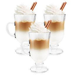 3 Xícaras Cappuccino 120ml Clássica Cafeteria Tipo Bill - 1