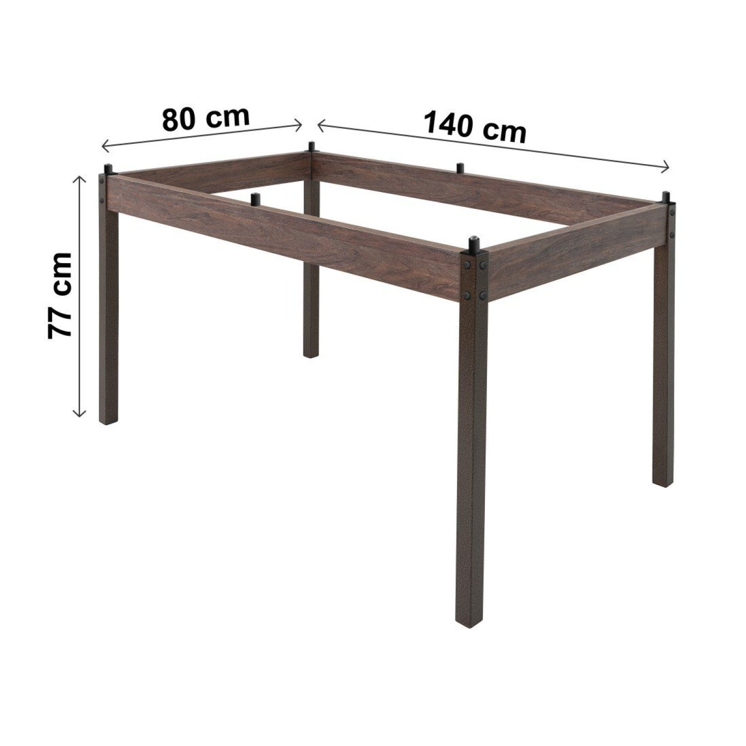 Conjunto Mesa 140cm Tampo em Vidro com 6 Cadeiras Karina  - 5