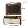 Bancada E Painel TV 55 Polegadas 1005110 Carvalho Nobre Off White MBL - 3