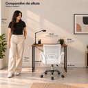 Ver mais imagens de Conjunto de Escritório Mesa Dora e Cadeira Begônia Mesh Branca