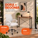 Ver imagem 5 de Conjunto de Escritório Mesa Dora e Cadeira Begônia Mesh Branca