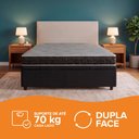 Ver imagem 6 de Cama Box Baú Casal Preto + Colchão Espuma D20 Dupla Face Zidi Querubin 138x188x54cm