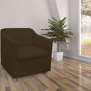Ver imagem 2 de Kit 02 Poltrona Decorativa Tilla Suede com Pés Cromados