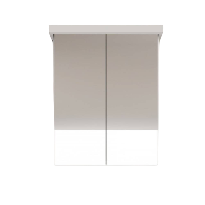 Armário de Banheiro 50cm Cewal com 02 Portas Branco/branco - 4