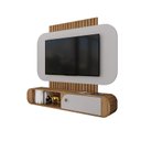 Ver imagem 1 de Painel Jurerê para Tv de 55" Cinamomo/off-white - Bechara