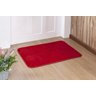 Tapete Liso Para Porta de Sala Quarto 0,68 m x 0,48 m com Base em Feltro Antiderrapante - Vermelho - 1