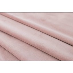 Cabeceira Casal Curva Luxo Estofada 140x60 - Suede Rose - Tachas Cromadas - 5
