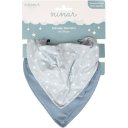 Ver imagem 1 de Babador para Bebê Malha 2 Pçs Baby 100% Algodão Lua Azul