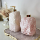 Ver imagem 2 de Kit Lavabo Difusor E Saboneteira Pedra Quartzo Rosa