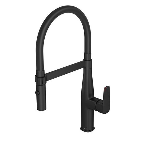 Misturador Monocomando de Mesa para Cozinha Level Motion Black Matte Deca Deca Metais