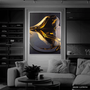 Ver imagem 3 de Quadro Decorativo Golden Lake Relevo