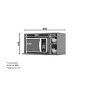 Ver imagem 3 de Armário Aéreo Para Microondas 3 Nichos 80cm Clássico Americana