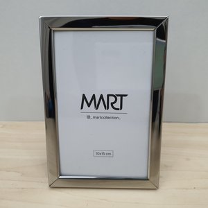 Porta Retrato Metal Prata 10 x 15 cm Mart