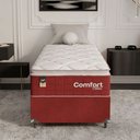 Ver imagem 6 de Cama Box Solteiro + Colchão Comfort Class Pillow Top 88x188 Vinho/suede Vinho
