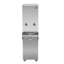 Ver imagem 1 de Bebedouro Industrial Frisbel Coluna 2 Torneiras Natural e Gelada 25 Litros RA025 Inox