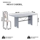Ver imagem 3 de Conjunto para Sala de Jantar com 8 Cadeiras Lara Prata/Arabesco