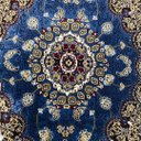 Ver imagem 4 de Tapete Persa Royal Azul 100x150cm Fio Acetinado - Ideal para Quarto e Sala