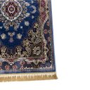 Ver imagem 5 de Tapete Persa Royal Azul 100x150cm Fio Acetinado - Ideal para Quarto e Sala