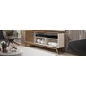 Rack para Sala Malbec Wood TV até 55:Off White/Freijó Ripado - 2