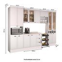 Ver imagem 7 de Cozinha Completa Milla Living 14 Portas 3 Gavetas MDF 320cm Branco
