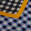 Ver imagem 3 de Jogo Americano Xadrez Azul - Tecido Nobre (2 Unidades)