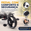 Ver imagem 2 de Triciclo Infantil com Empurrador Haste 2 em 1 Luxo Carrinho de Passeio Criança com Capota 50kg Preto