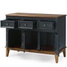 Buffet Antoine 3 Portas e 3 Gavetas Azul Petróleo 114cm - 67876 - 2
