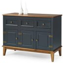 Ver imagem 1 de Buffet Antoine 3 Portas e 3 Gavetas Azul Petróleo 114cm - 67876