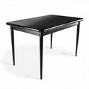 Ver imagem 1 de Mesa Madeira 125x80cm - Base 4pé 78cm - Preta - Liso