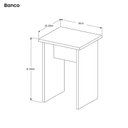 Ver imagem 5 de Mesa Dobrável Jade Com 4 Bancos De Encaixe e Rodízios Nature
