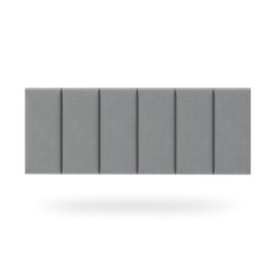 Cabeceira Casal Painel Estofada Para Cama Box Luxo 1,4m: Cinza - 2