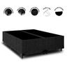 Cama Box Baú Bipartido Suede Preto + Colchão Freedom Ortobom Casal - 6