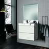 Lavatório em Porcelanato 80cm Com Cuba Esculpida - 2
