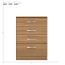 Ver imagem 5 de Kit Guarda Roupa Solteiro 6 Portas Flash Ii Cômoda Astral - Amêndola Touch/off White