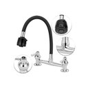 Ver imagem 2 de Torneira Misturador Gourmet Flexível Preto Cozinha Mesa 1/4v
