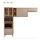 Ver imagem 4 de Cozinha Modulada Plena 3 Peças Torre Quente Cinamon Nude Prime Tx - Demóbile