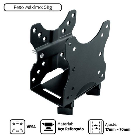 Suporte para Nuc, Thin Client, Liva e Mini Pc Suspenso Multi