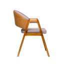 Ver imagem 4 de Kit 6 Cadeiras Sala de Jantar Premium com Braço Madeira Maciça Movellu Home