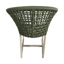 Ver imagem 4 de Kit 6 Cadeiras de Jantar Salinas em Corda Naútica Verde Musgo Base Alumínio Rami