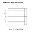 Ver imagem 4 de Organizador Infantil Petiz para Livros e Brinquedos Branco