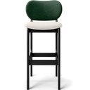 Ver imagem 6 de Kit 5 Banquetas Alta Bar Cozinha Sala Jantar Fixa Betta L02 Preto Facto Verde Linho Cru - Lyam