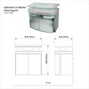 Ver imagem 3 de Gabinete para Banheiro com Cuba Cris Master Prata/Silver
